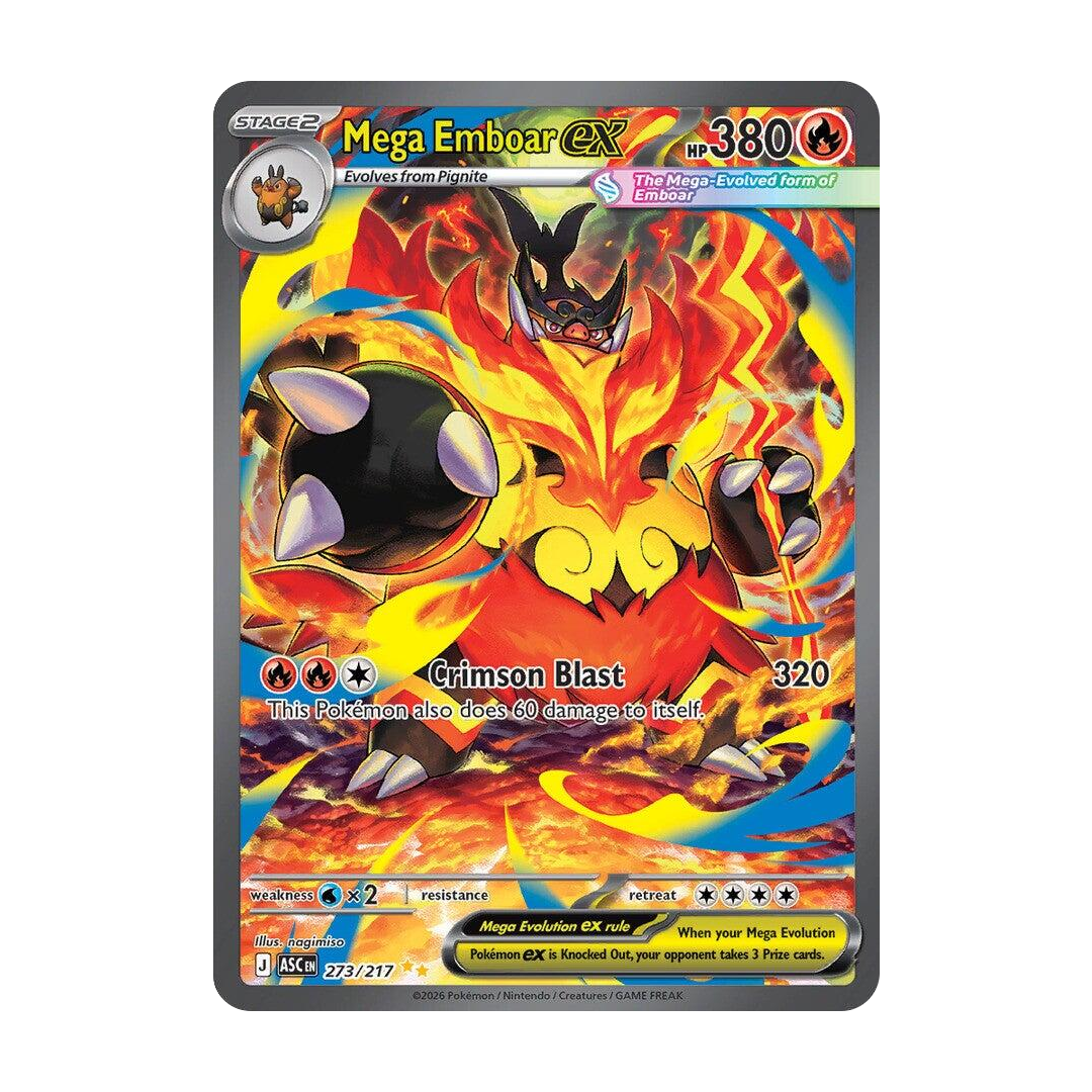 Mega Emboar EX 273/217 - Ascended Heroes