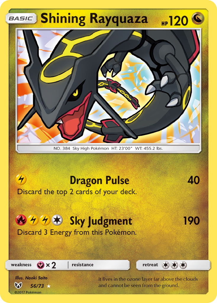Shining Rayquaza 56 - Shining Legends