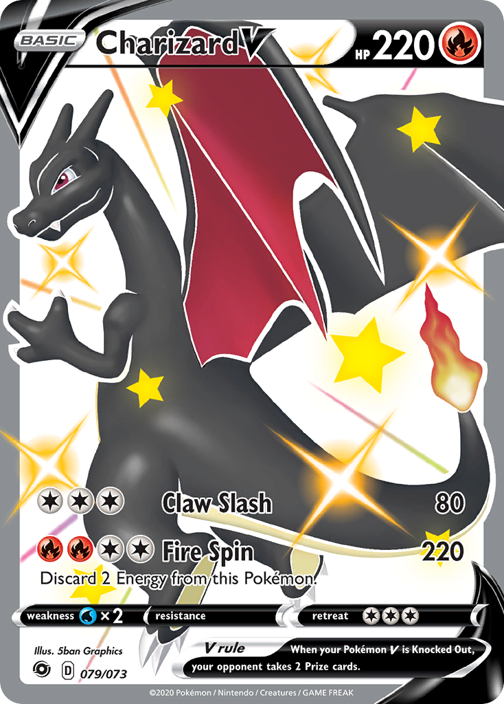 Charizard V (Secret) 079/73 - Champion's Path