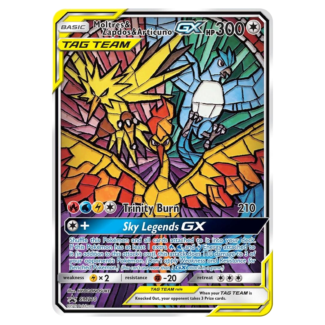 Moltres, Zapdos & Articuno GX SM210 (Sealed)