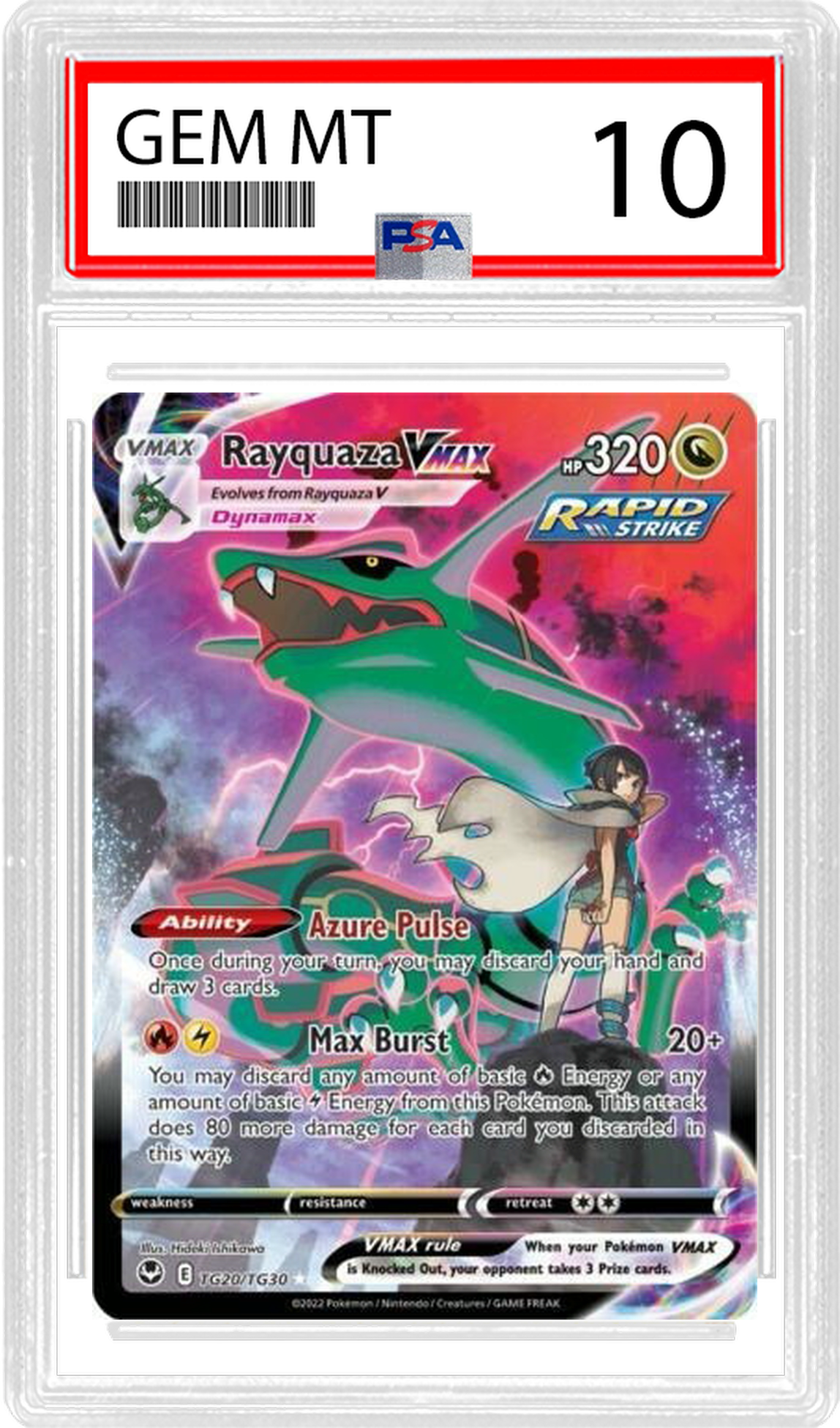 PSA 10 Rayquaza VMAX TG20/TG30 - Silver Tempest