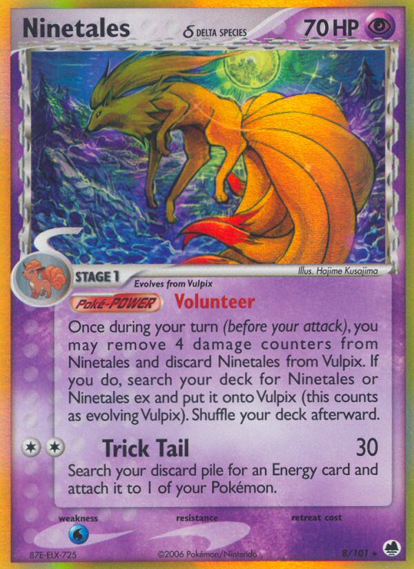 Ninetales (Delta Species) 8/101 - EX Dragon Frontiers