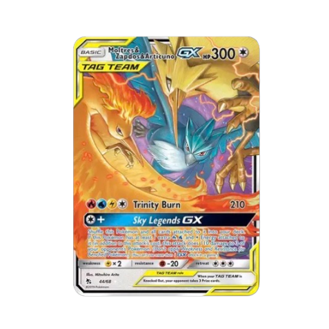 Moltres, Zapdos & Articuno GX 44/68 - Hidden Fates