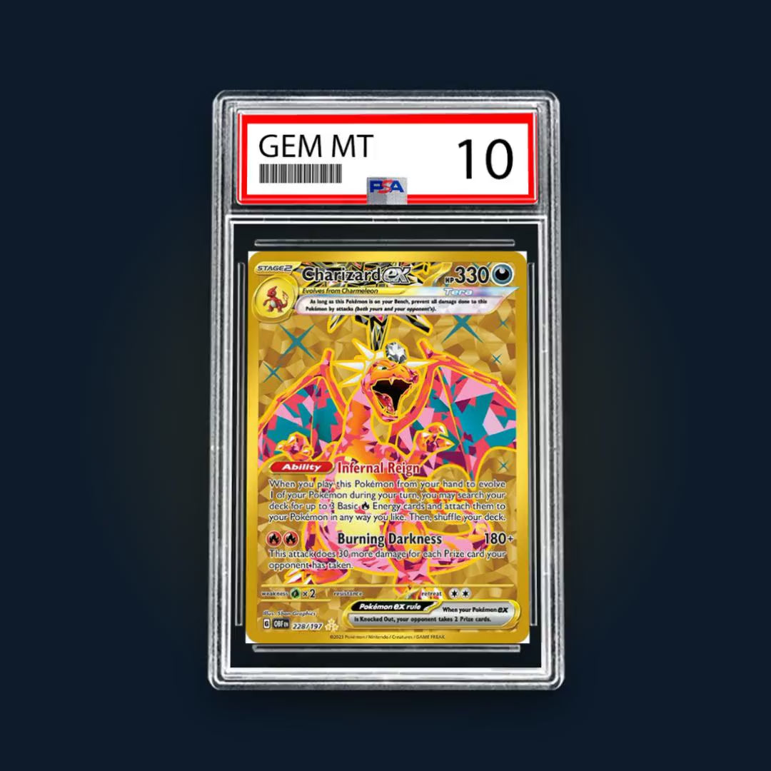 PSA 10 Charizard ex 228/197 - vidéo