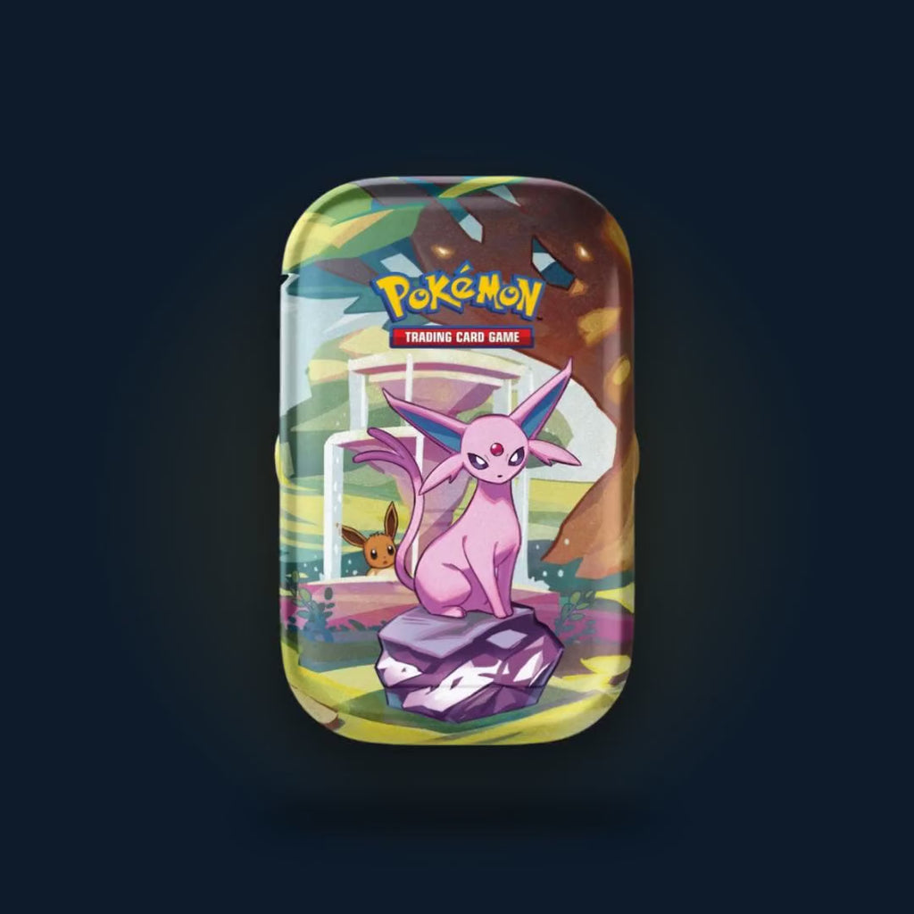 Prismatic Evolutions Mini Tin (Espeon) - vidéo