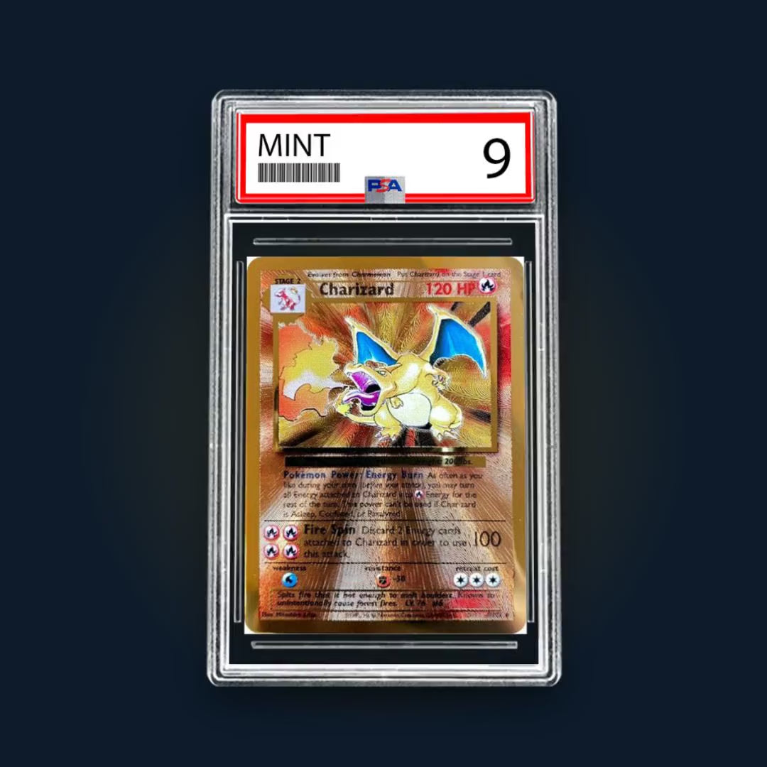 PSA 9 Charizard (Metal Card) - vidéo