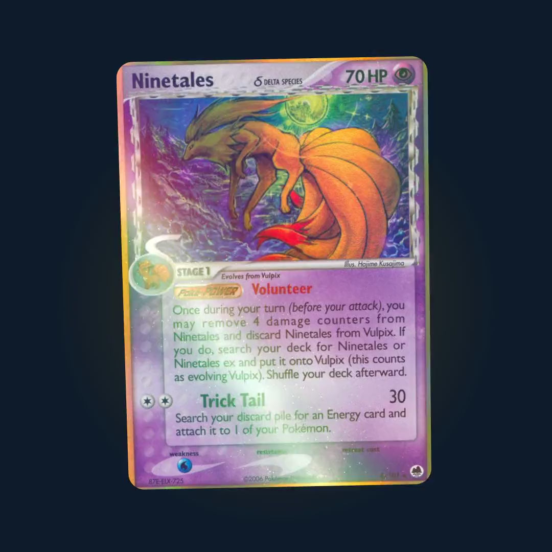 Ninetales 8/101 - vidéo holo