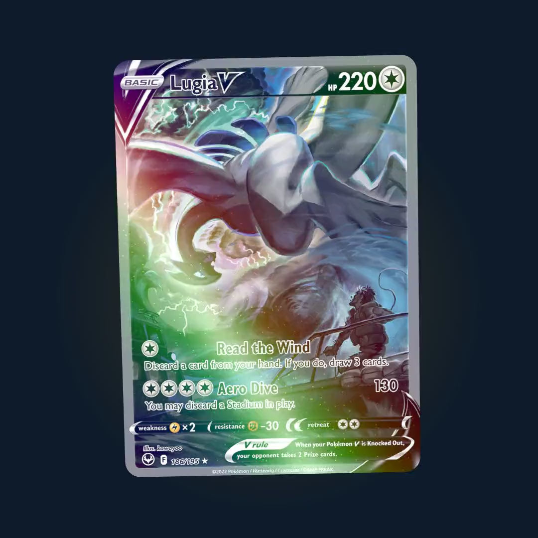 Lugia V 186/195 - vidéo holo