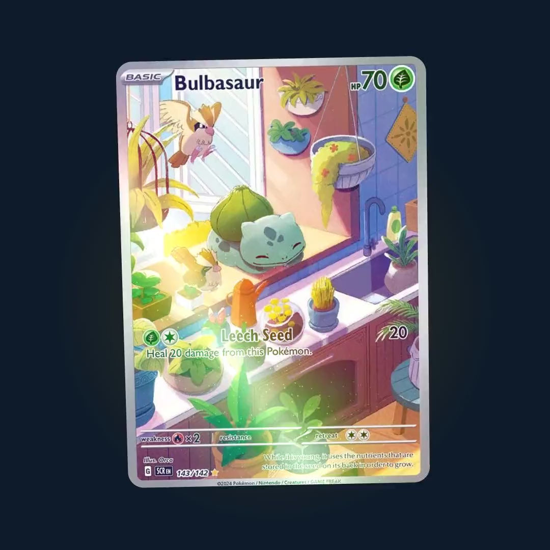 Bulbasaur 143/142 - vidéo holo