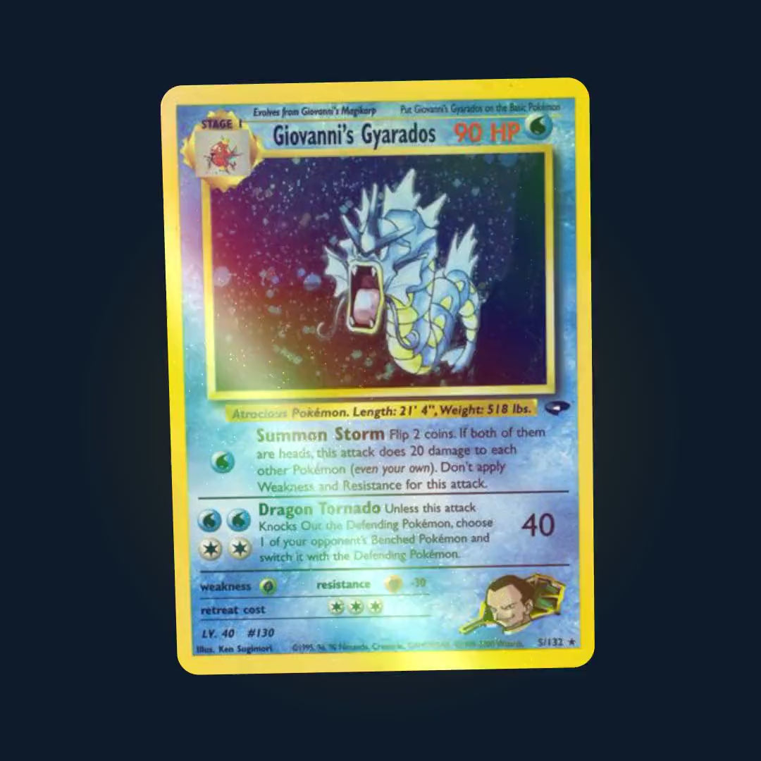 Giovanni's Gyarados 5 - vidéo holo