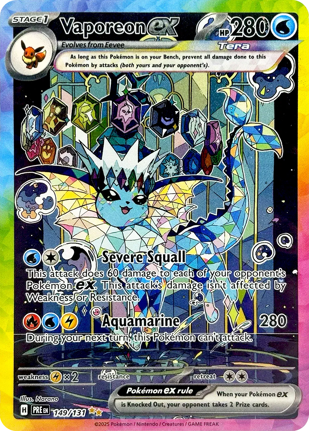 Vaporeon ex 149/131 - Prismatic Evolutions